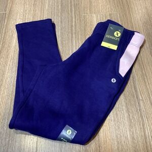 Xersion Girls Activewear Pants‎ Size M (10/12) Purple White Athleisure NWT